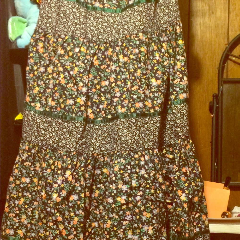 Vintage gunnie saks maxi skirt